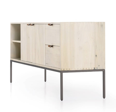 Trey Media Console - Dove Poplar