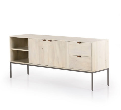 Trey Media Console - Dove Poplar