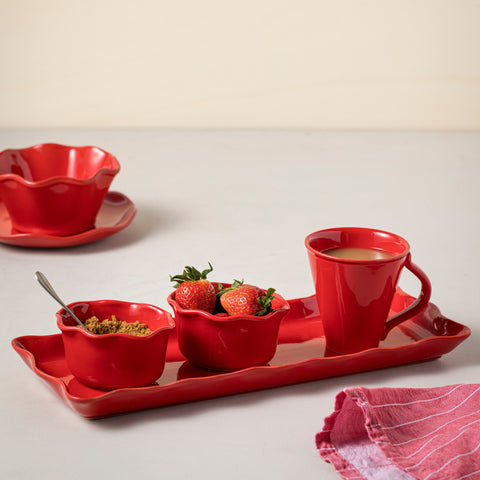 Cook & Host Rect. tray - 42 cm | 17'' - Red