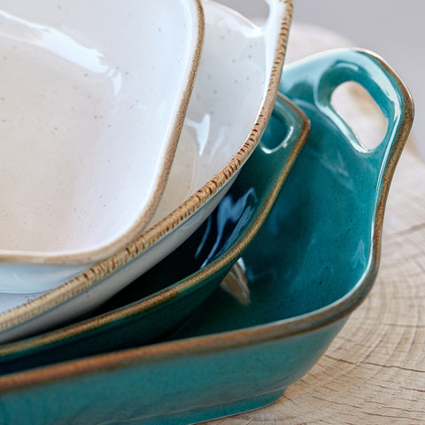 Sardegna Rect. baker - 40 cm | 16'' - White