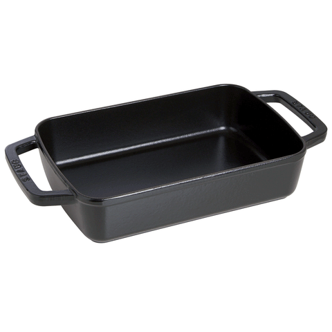 Cast Iron - Baking Dishes & Roasters - 12" X 8" Roasting Pan - Black
