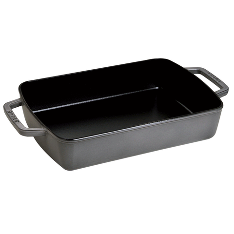 Cast Iron - 12" X 8" Roasting Pan - Graphite Grey