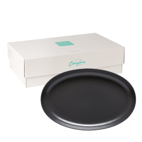 Pacifica Oval platter - 41 cm | 16'' - Seed grey