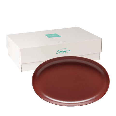 Pacifica Oval platter - 41 cm | 16'' - Cayenne