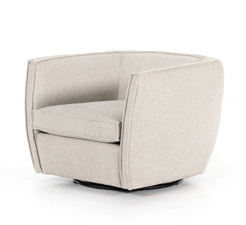 Rashi Swivel Chair- Fallon Linen