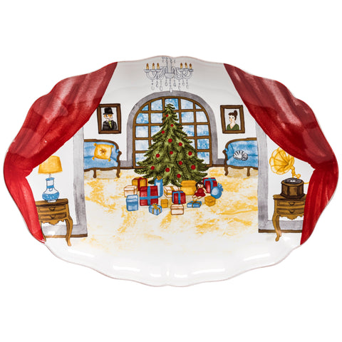 The Nutcracker Oval platter - 40 cm | 16'' - White