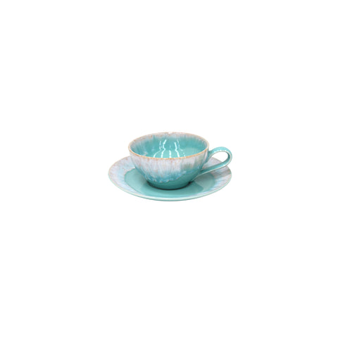 Taormina Tea cup and saucer - 0.20 L | 7 oz. - Aqua