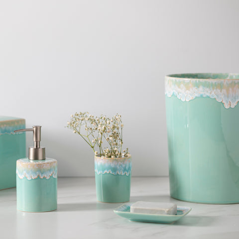 Taormina Bath Waste basket - 25 cm | 10'' - Aqua