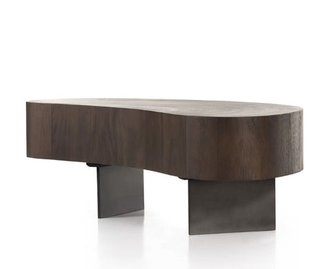 Avett Coffee Table Tall Piece - Smoked Guanacaste