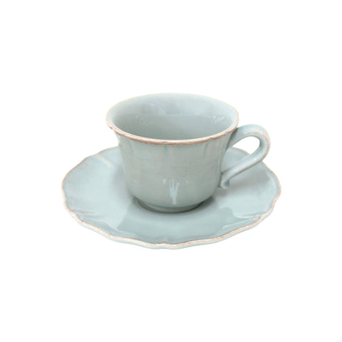 Alentejo  Tea cup and saucer - 0.22 L | 7 oz. - Turquoise