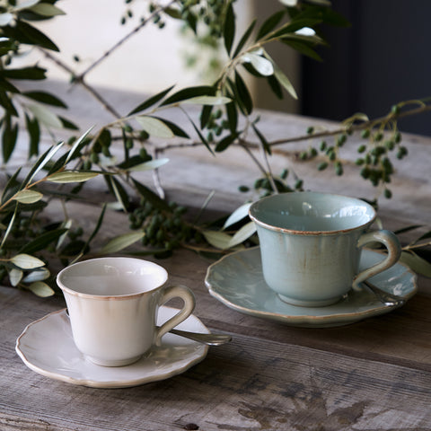 Alentejo  Tea cup and saucer - 0.22 L | 7 oz. - White