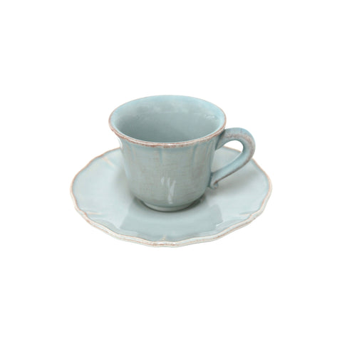 Alentejo  Coffee cup and saucer - 0.09 L | 3 oz. - Turquoise