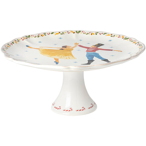 The Nutcracker Footed plate - 33 cm | 13'' - White