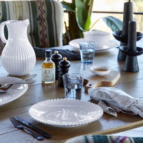 Luisa  Napkin 100% LI ajour - Cloud grey