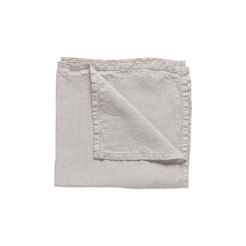 Luisa  Napkin 100% LI ajour - Cloud grey