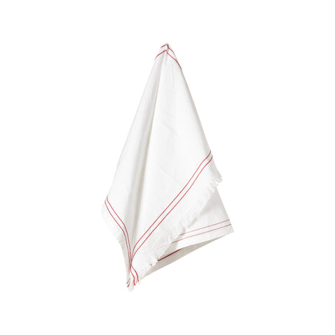Alessa Kitchen towel embroidered - Classic red