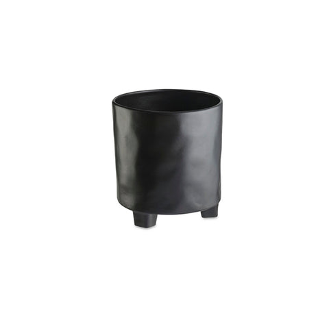 Riviera  Footed bucket - 24 cm | 10'' - Sable noir
