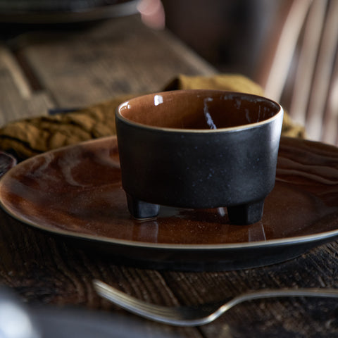 Riviera  Footed fruit bowl - 12 cm | 5'' - Terra