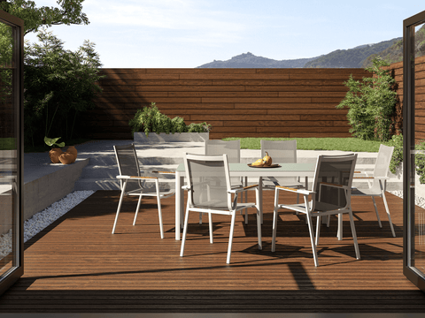 Cape Outdoor Dining Table - White