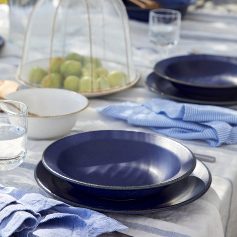 Positano Soup/pasta plate - 24 cm | 10'' - Blue
