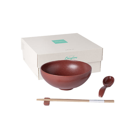 Pacifica Ramen bowl set - Cayenne