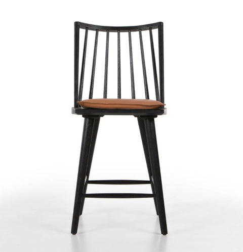 Lewis Windsor Counter Stool W Cs Whiskey -Black Oak