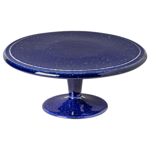 Abbey Footed plate - 13'' - Blue